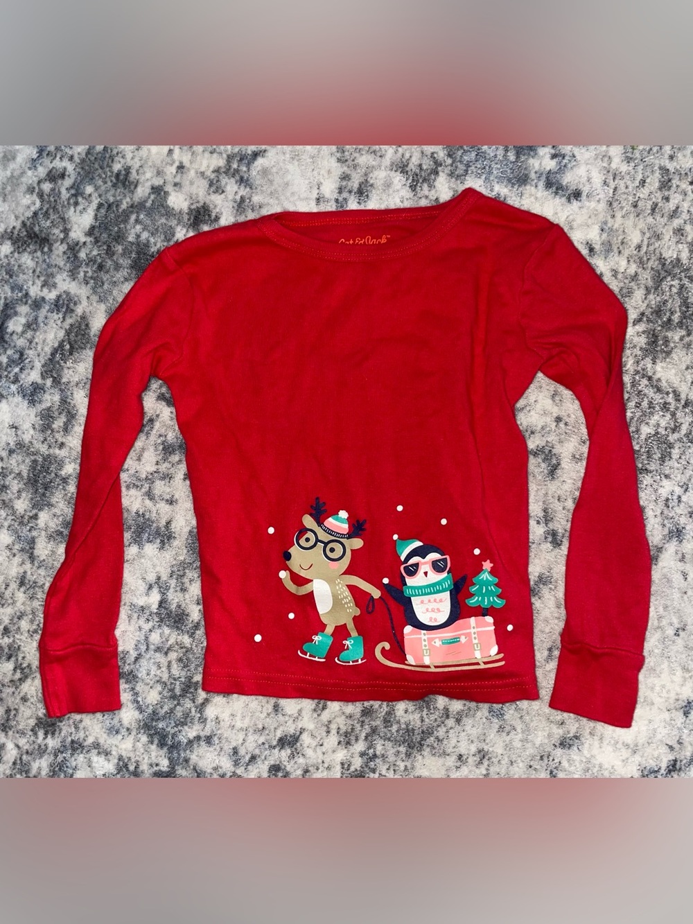 Cat & Jack long sleeve pajama top size 5T